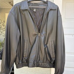 Men's Black Leather Jacket